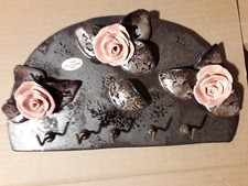 , Haken, Keramik  Schlüsselbord HAndarbeit, 21 breit ,13cm hoch