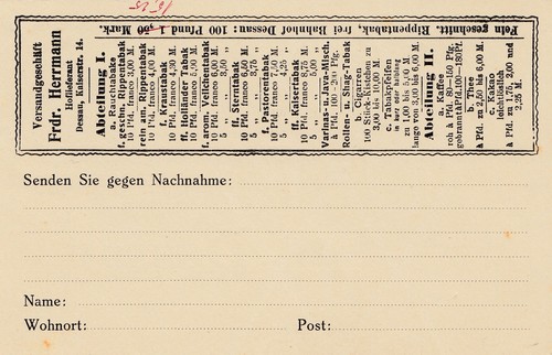 Ganzsache germania priv - ganzsache,