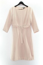 Apart Damen Kleid Gr. 36 Oberteil Beige Polyester Gürtelkleid #DU-33