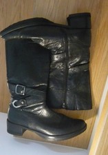 Stiefel Leder Schwarz 42 / Gr.8