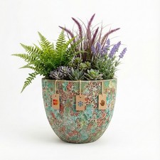 Keramik Blumentopf Eggpot Lava