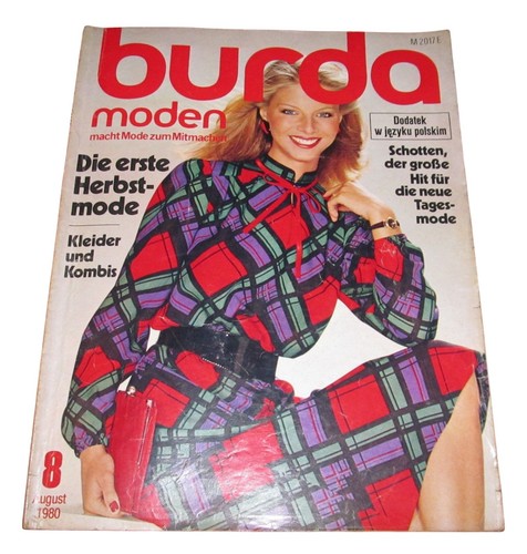 Burda moden 1980 vintage - moden, 8/1980