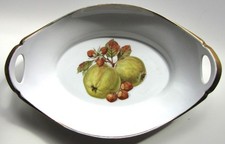 1 alte Obstschale mit Goldrand