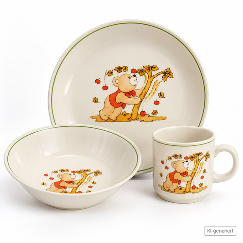 Pan kinder kaffeeset 3tlg bär - kaffeeset,