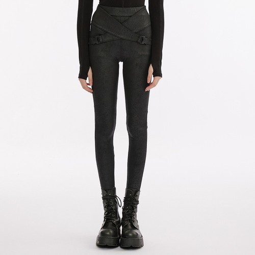 Punk rave leggings twist of - -,