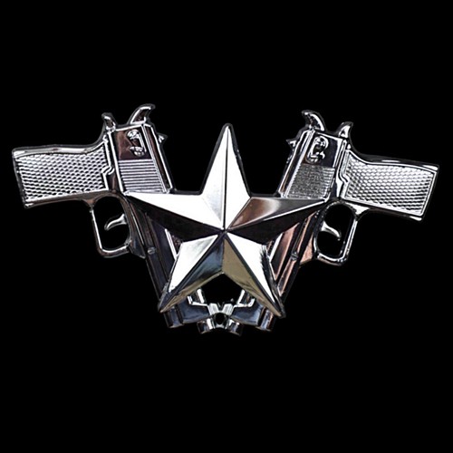 Rockabilly pistolen chrom - rockabilly,
