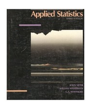 Applied Statistics, Neter, John; etc.