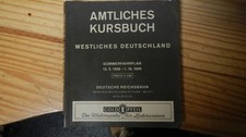 Amtliches Kursbuch Westliches Deutschland Sommerfahrplan Deutsche Reichsbahn1949