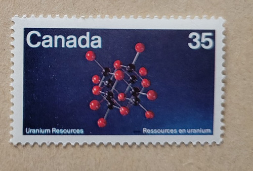 Canada stamp 865 uraninite - stamp, #865