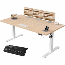 Computertisch Höhenverstellbar Schreibtisch 180x80cm Elektrischer Tisch Memory 