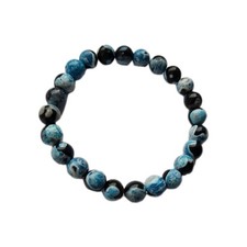 Armband Armkette Modeschmuck Blau Handmade Naturstein Perlen Perlenarmband