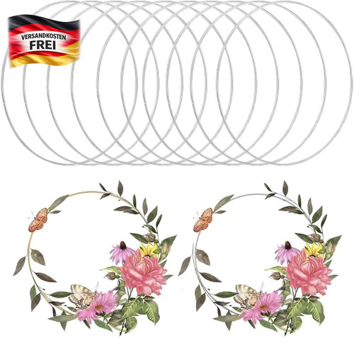 Metallringe basteln set - metallringe,