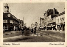 Ak Hamburg Wandsbek, Hamburger Straße, Fahrrad, Geschäfte - 4309354