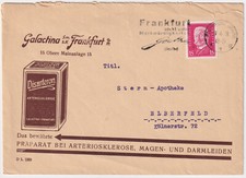 DR Firmenbrief + Zudruck "Galactina G.m.b.H. Frankfurt Disarteron" 1931