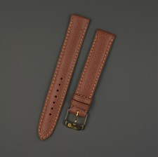 Neu KAUFMANN Handmade Uhrband watch strap Kalb Calf braun brown 15mm 15/14