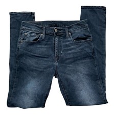 Levis 512 Jeans Hose W30 L32 Blau Stretch Schrittlänge 78 cm Dunkle Waschung