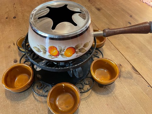 Fondue set vintage shabby - vintage,