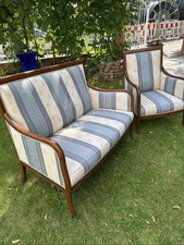 Schönes zweier Sofa, ein Sessel, minimale Gebrauchsspuren, Nichtraucherhaushalt