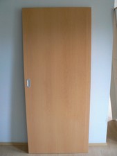 Schiebetür Innentür Zimmertür Buche Dekor 73,5x198,5 vor der Wand, in der Wand 