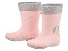lupilu® Kleinkinder Regenstiefel mit Licht und Warmfutter (Rosa, 24) - B-Ware