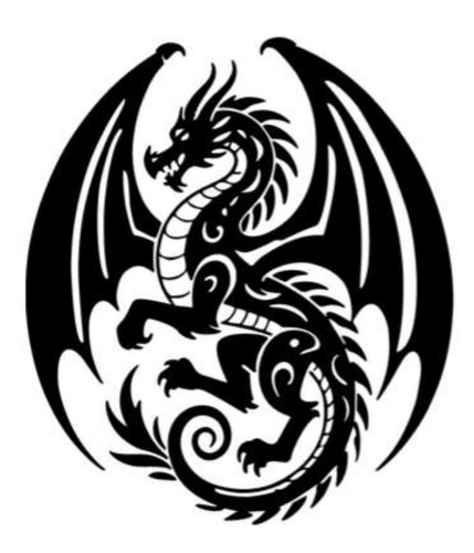 Drachen autoaufkleber - 1x,