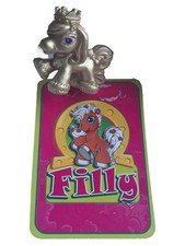 Filly Spielfigur Gold Pony Pferd Figur mit Krone Sammelfigur