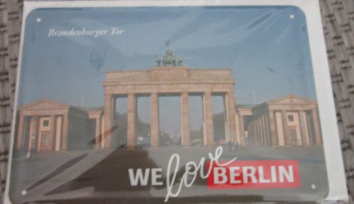Blechschild mit umschlag - mit,