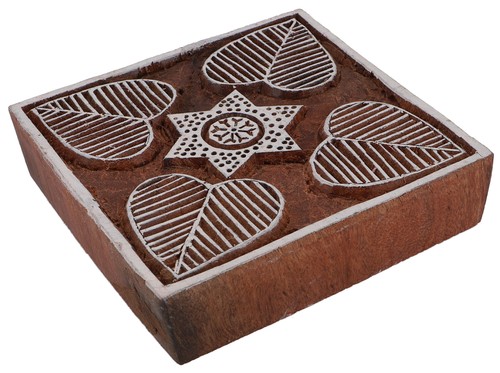 Indischer textilstempel holz - textilstempel,,
