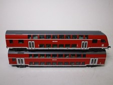 Märklin H0: Doppelstock-Steuerwagen 80-35379 +  Personenwagen 36-35113   XX7351