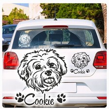 Auto Aufkleber Malteser Name