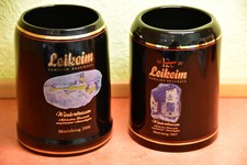 2x Leikeim Sammler Bierkrug /