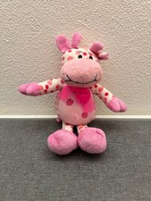 Giraffe pink weiß Plüsch