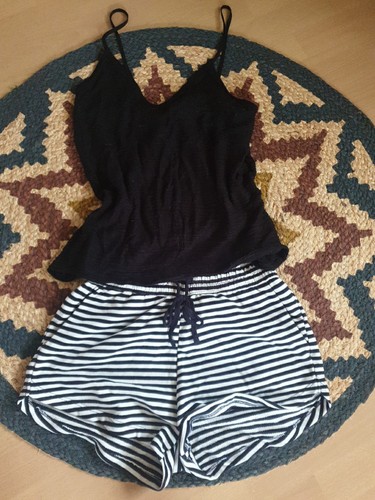 Zara top und shorts basic - top, h&m