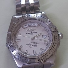 Breitling Headwind Day-Date A45355 Mens Automatic Watch Stainless Steel