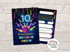 12 Einladungskarten 10. zehnte