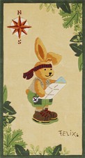 Felix der hase kinderteppich - der,