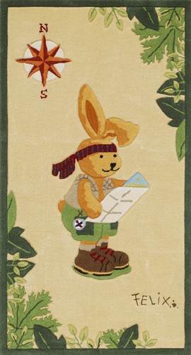 Felix der hase kinderteppich - hase,