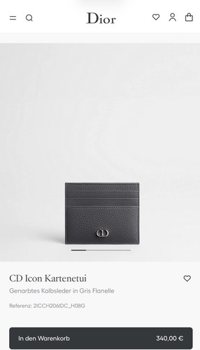 Dior icon kartenetui neu - icon,