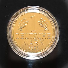 1 DM - Münze  24 kt