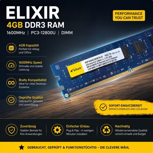 Elixir 4gb ddr3 desktop - elixir, ram