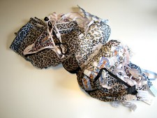 POSTEN Push-Up BH Sets Panties Strings Wechselträger Leo Print