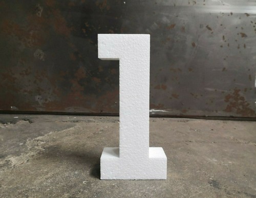 Styrozahl 25x5cm individuelle - styrozahl:,