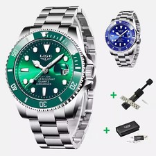 LIGE Herren Armbanduhr Datum