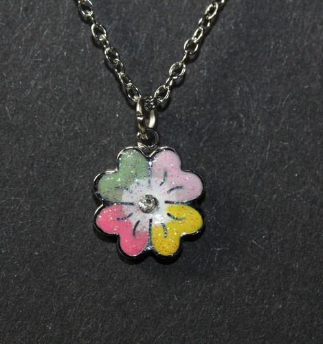 Halskette edelstahl blume - halskette,