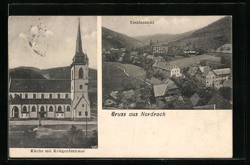 Nordrach totalansicht kirche - totalansicht,,