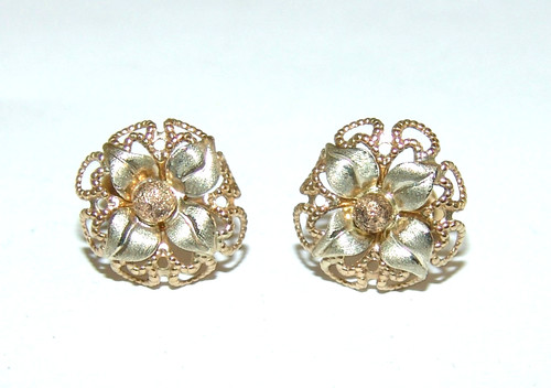 Ohrringe gold 585 vintage - ohrringe,