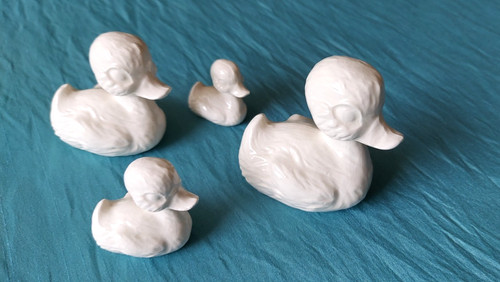Enten küken figuren weiß - enten,