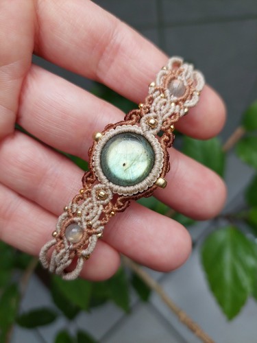 Labradoritstein armband - labradoritstein,