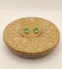 Ohrstecker Ohrringe Frosch Grün Lachend