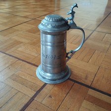 Zinnkrug mit deckel alt 900 - alt,,